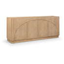  Meridian Everson Natural Oak Veneer And Solid Wood Sideboard/Buffet IMAGE 1