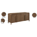 Meridian Harmony Brown Oak Veneer And Solid Wood Sideboard/Buffet IMAGE 11