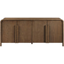  Meridian Harmony Brown Oak Veneer And Solid Wood Sideboard/Buffet IMAGE 3