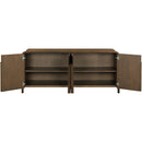  Meridian Harmony Brown Oak Veneer And Solid Wood Sideboard/Buffet IMAGE 6