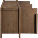  Meridian Harmony Brown Oak Veneer And Solid Wood Sideboard/Buffet IMAGE 7