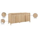  Meridian Harmony Natural Oak Veneer And Solid Wood Sideboard/Buffet IMAGE 11