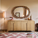  Meridian Harmony Natural Oak Veneer And Solid Wood Sideboard/Buffet IMAGE 2