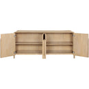  Meridian Harmony Natural Oak Veneer And Solid Wood Sideboard/Buffet IMAGE 6