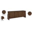  Meridian Elanor Brown Oak Veneer And Solid Wood Sideboard/Buffet IMAGE 11