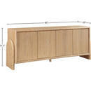  Meridian Elanor Natural Oak Veneer And Solid Wood Sideboard/Buffet IMAGE 10