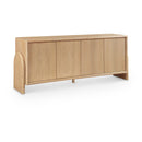  Meridian Elanor Natural Oak Veneer And Solid Wood Sideboard/Buffet IMAGE 1