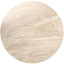  Meridian Liona Beige Marble And Mango Wood Coffee Table IMAGE 4