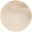  Meridian Liona 42" Beige Marble And Mango Wood Dining Table IMAGE 3