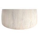  Meridian Liona White Marble And Mango Wood Coffee Table IMAGE 6
