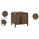  Meridian Harmony Brown Oak Veneer And Solid Wood Night Stand IMAGE 11