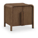  Meridian Harmony Brown Oak Veneer And Solid Wood Night Stand IMAGE 1