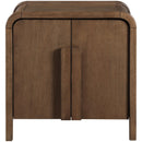  Meridian Harmony Brown Oak Veneer And Solid Wood Night Stand IMAGE 3