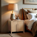  Meridian Harmony Natural Oak Veneer And Solid Wood Night Stand IMAGE 2