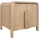  Meridian Harmony Natural Oak Veneer And Solid Wood Night Stand IMAGE 7