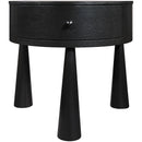  Meridian Oasis Black Acacia Veneer And Solid Wood Night Stand IMAGE 5