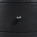  Meridian Oasis Black Acacia Veneer And Solid Wood Night Stand IMAGE 9