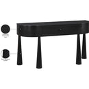  Meridian Oasis Black Acacia Veneer And Solid Wood Console Table IMAGE 12