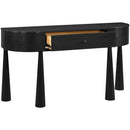  Meridian Oasis Black Acacia Veneer And Solid Wood Console Table IMAGE 6