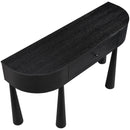  Meridian Oasis Black Acacia Veneer And Solid Wood Console Table IMAGE 8