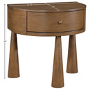  Meridian Oasis Brown Acacia Veneer And Solid Wood Night Stand IMAGE 11
