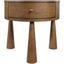  Meridian Oasis Brown Acacia Veneer And Solid Wood Night Stand IMAGE 5