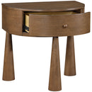  Meridian Oasis Brown Acacia Veneer And Solid Wood Night Stand IMAGE 6