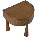  Meridian Oasis Brown Acacia Veneer And Solid Wood Night Stand IMAGE 8