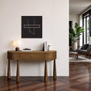  Meridian Oasis Brown Acacia Veneer And Solid Wood Console Table IMAGE 2