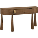  Meridian Oasis Brown Acacia Veneer And Solid Wood Console Table IMAGE 6