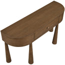  Meridian Oasis Brown Acacia Veneer And Solid Wood Console Table IMAGE 8
