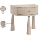  Meridian Oasis Natural Acacia Veneer And Solid Wood Night Stand IMAGE 12