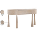  Meridian Oasis Natural Acacia Veneer And Solid Wood Console Table IMAGE 12