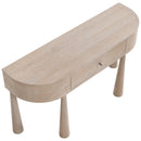  Meridian Oasis Natural Acacia Veneer And Solid Wood Console Table IMAGE 8