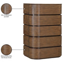  Meridian Annalise Brown Solid Wood Chest IMAGE 10