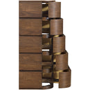  Meridian Annalise Brown Solid Wood Chest IMAGE 7