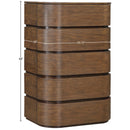  Meridian Annalise Brown Solid Wood Chest IMAGE 9