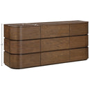  Meridian Annalise Brown Solid Wood Dresser IMAGE 11