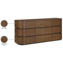  Meridian Annalise Brown Solid Wood Dresser IMAGE 12