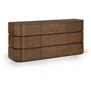  Meridian Annalise Brown Solid Wood Dresser IMAGE 1