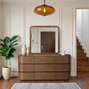  Meridian Annalise Brown Solid Wood Dresser IMAGE 2