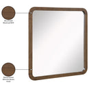  Meridian Annalise Brown Solid Wood Mirror IMAGE 7