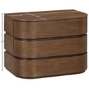  Meridian Annalise Brown Solid Wood Night Stand IMAGE 11