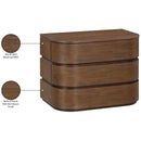  Meridian Annalise Brown Solid Wood Night Stand IMAGE 12