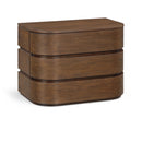  Meridian Annalise Brown Solid Wood Night Stand IMAGE 1