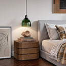  Meridian Annalise Brown Solid Wood Night Stand IMAGE 2