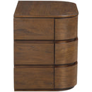  Meridian Annalise Brown Solid Wood Night Stand IMAGE 3