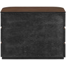  Meridian Annalise Brown Solid Wood Night Stand IMAGE 4