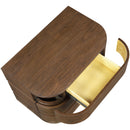  Meridian Annalise Brown Solid Wood Night Stand IMAGE 6