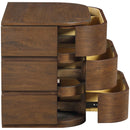  Meridian Annalise Brown Solid Wood Night Stand IMAGE 8
